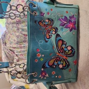 Embroidered Butterfly Women's Bag